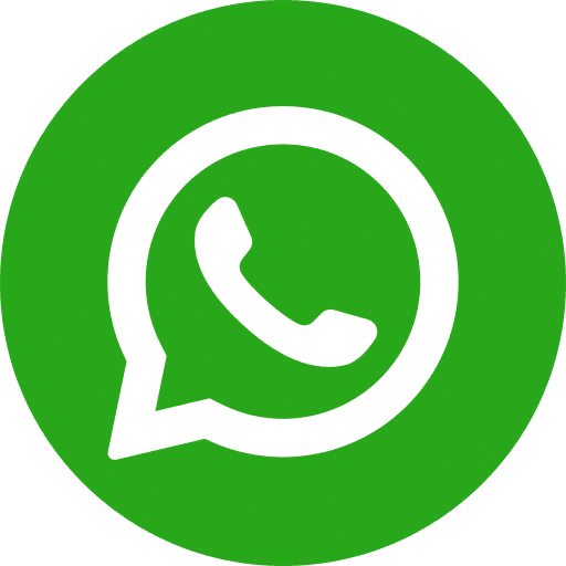 Logo WhatsApp vert avec bulle de discussion et combiné téléphonique blanc.